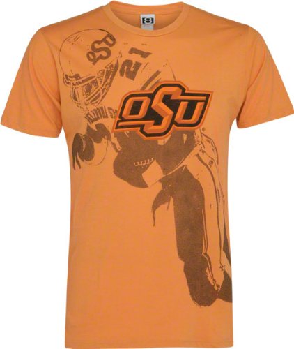Oklahoma State Cowboys Orange Barry Sanders Diving T-Shirt