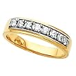 14K Two-Tone Gold Diamond Anniversary Band - 0.24 Ct.