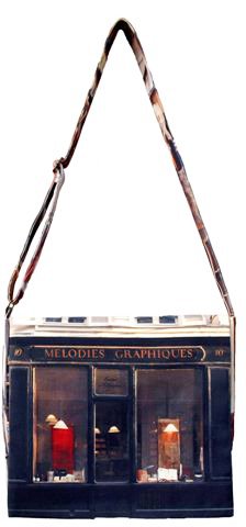 ショルダーバッグ 斜め掛け お洒落なパリレトロ柄(melody)