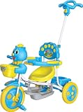 Vivo Smart Blue Childrens / Children / Kids Boys Trike Tricycle Bike 3 Wheel with Turning Parent Handle