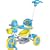 Smart Blue Childrens / Children / Kids Trike Tricycle Bike 3 Wheel with Turning Parent Handle