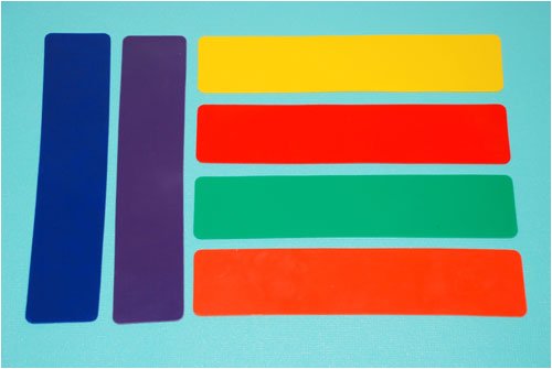 Everrich EVB-0051 Rectangle Mat - Set of 6 Colors