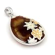 Brown Designo Drop Pendant