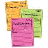 Adams Neon 5 x 4 Inches While You Were Out Message Pad 6 Pack (9711NEON)