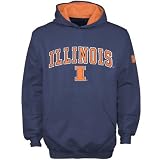 Illinois Fighting Illini Youth Navy Blue Team Color Hoody Sweatshirt