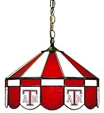 Texas A&M University Aggies Stained Glass Bar Light