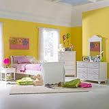 Hillsdale 1528BFSR5PC Lauren White Full Sleigh Bed Bedroom Set