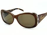 Guess - GUESS GU-6333 GU6333 Light Brown BRNLP-1 Sunglasses Brown Lenses Size: 55-15-130