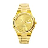 Seiko Men's SNKK52 5 Stainless Steel Goldtone Bracelet and Dial Watch
