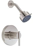 Danze D500558BNT Parma Single Handle Shower Only Faucet Trim Kit with 3-Inch Three Function Showerhead, Brushed Nickel (Valve Not Included)