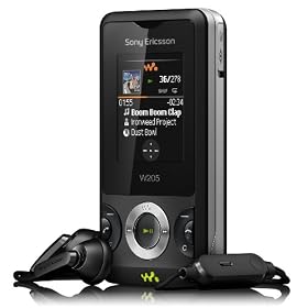 Sony Ericsson - W205 - T�l�phone portable - sans contrat, sans branding, d�bloqu� - noir ambiant (Import Allemagne)