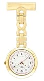 Rotary LP00620/18 Gold Plated Nurse's Fob Pocket Watch