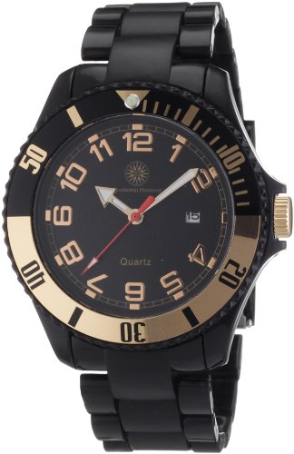 Constantin Durmont Herren-Armbanduhr XL Nice Analog Plastik CD-NICG-QZ-RBBK-PCRG-BK Preisvergleich