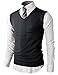H2H Mens Various Color Casual Slim Fit Knit Vest