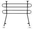 GMI PetShield Offset 4-Bar Tubular Travel Barrier