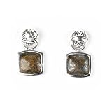 Barse Sterling Silver Bronzite Post Earrings