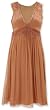 CRINKLE SILK CHIFFON ROSETTE DRESS
