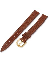 Voguestrap TX416091 Allstrap 11mm Brown Regular-Length Genuine Leather-Braid Watchband