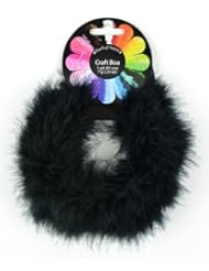 Art and Craft Supply: Touch of Nature 1-Piece Feather Marabou Craft Boa for Arts and Crafts, 1-Yard, Black - Touch of Nature