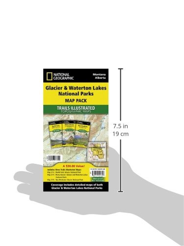 Glacier and Waterton Lakes National Parks [Map Pack Bundle] (National Geographic Trails Illustrated Map)