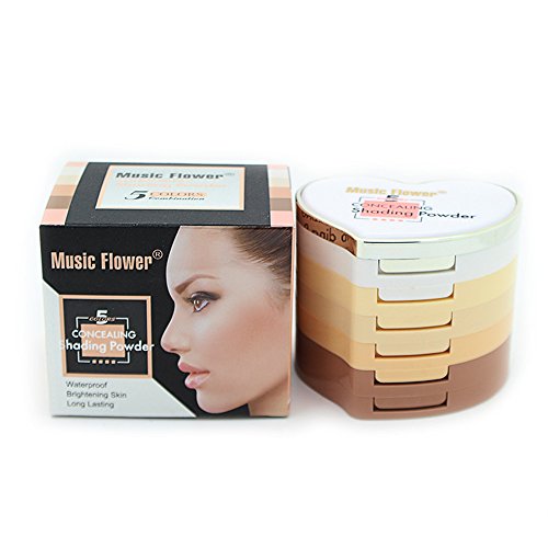 Ucanbe Professional Concealing Shading Powder 5 Color Concealer Combination Kit