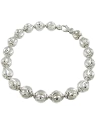 Officina Bernardi Silver 8MM Mooncut 8" Bracelet