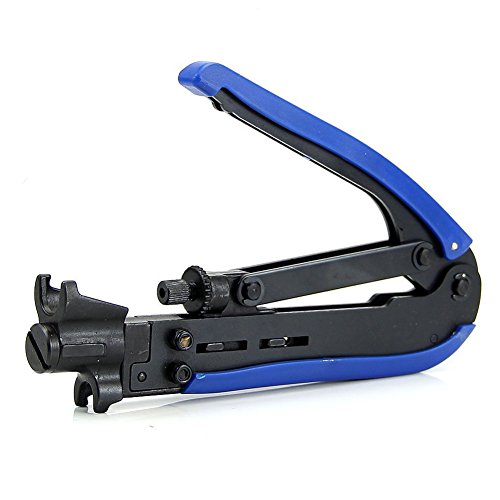 eoocvtAdjustable Universal Compression Tool for Coax RG6 RG59 RG11 Cable F-Connector