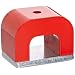 Red Cast Alnico 5 Bridge Magnet With Keeper, 1.77" Wide, 1.18" high, 1.18" Thick With 0.20" hole on top (Pack of 1)
