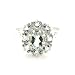 9ct White Gold Ladies Large Aquamarine Cluster Ring - Free Delivery - Finger Sizes L to Z Available