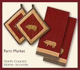 Park Designs “Farm Market” Pigs Kitchen Linen Set