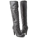 Steven Haute Black knee-high