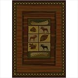 IMAGE OF United Weavers of America 130 23243 Genesis Highland Falls Lodge Novelty Rug Size: 5'3