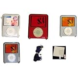 Apple iPod 3rd Gen Generation Nano 3 4GB 8GB Crystal Hard Skin Case Cover Protector With LCD Screen Protector and Neck Strap - ( Clear, Smoke, Blue, Red 4 Color Options)