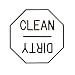 CLEAN DiRTY kitchen DISHWASHER MAGNET indicator