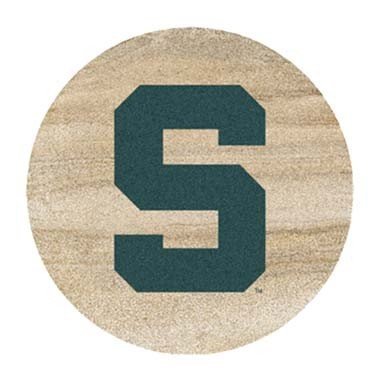 Thirstystone Natural Sandstone Set of 4 Coasters Michigan State University