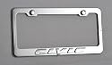 Honda Civic License Plate Frame Chrome New
