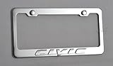 Honda Civic License Plate Frame Chrome New