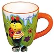 ZooBuds Dancing Feet 8 Ounce Cup with Hand Painted Ladybug Design