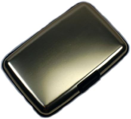 SALE! RFID Blocking Aluminum Wallet Men Women Credit Card Case SWISS STYLING-Gold