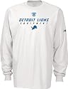 Detroit Lions Adult White Long Sleeve Tee Shirt By Reebok
