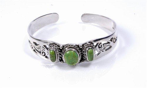 Childrens Toyshop  Jewelry : Silver Stone Bangle Bracelet, Size: 15mm