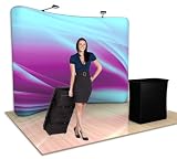 Trade Show Display Booth - 10' Curved Exhibit - FULL COLOR GRAPHICS