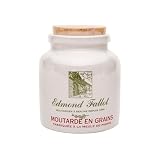 Fallot French Dijon Old Fashioned Grain Mustard in Stone Jar Crock 9 oz