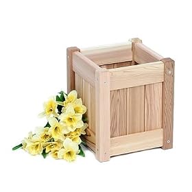 10 Western Red Cedar Wood Garden Planter Box Container by visiondecor Furniture
