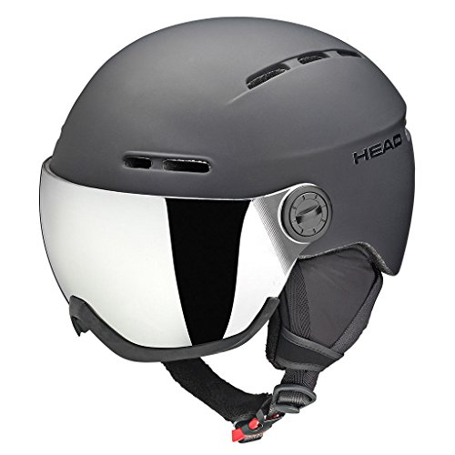 Head Knight Pro Ski Snowboard Helmet Black + Spare lens 2017 New