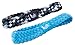 U-Are Active Headbands, 2 Pack Multi Color Braided Non-Slip Silicone Grip Headbands, Perfect for Running, Yoga and all Activities, Adult Size.