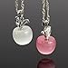 Opal Necklace Charminer Fashion Lady Silver Clear Opal Apple Necklace Pendant Girl Jewelry Gift