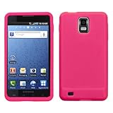 solid Hot Pink Silicone Skin Gel Cover Case For Samsung Infuse 4G