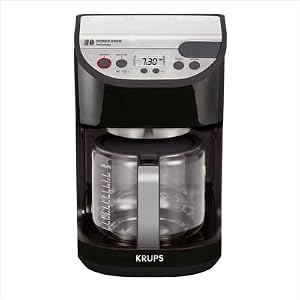 41%2B39XZMHTL. SL500 AA300 Krups KM4055 Precision 12 Cup Coffeemaker with Glass Carafe