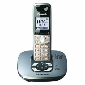 Panasonic Dect 6.0 Dark Grey Cordless Phone with Answering Machine (KX-TG6431M) by Panasonic